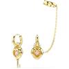 SWAROVSKI ORECCHINI IDYLLIA CUORE, CON CATENA 5737294