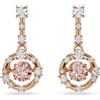 SWAROVSKI ORECCHINI PENDENTI CONSTELLA ORO ROSA
