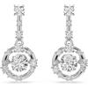 SWAROVSKI ORECCHINI PENDENTI CONSTELLA PLACCATO RODIO