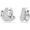 SWAROVSKI ORECCHINI MINI DEXTERA PLACCATO RODIO