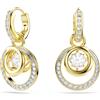 SWAROVSKI ORECCHINI PENDENTI HYPERBOLA, BIANCO E ORO 5738249