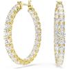 SWAROVSKI ORECCHINI A CERCHIO, MATRIX PLACCATO COLOR ORO