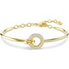SWAROVSKI BRACCIALE RIGIDO DEXTERA, TAGLIO ROUND PLACCATO COLOR ORO