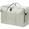 KYSUN Borsa da Viaggio Pieghevole Extra Grande, Grande Capacità Borsa da Viaggio Duffel, Leggera e Impermeabile Sopra i Bagagli, per Compagnia Aerea, Viaggi, Campeggio, Traslochi, 60 * 30 * 42cm, Grigio