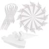 ZOOMPIL 100pcs Coni Matrimonio Bianco Portaconfetti, Coni Riso Bianchi, Scatole Regalo Bianche Cono, per Matrimonio, Compleanno, Battesimo, Festa di Laurea, Natale, Dolce, Scatola di Caramelle