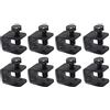 XUKEY 8Pcs Universale Paraspruzzi Auto Montaggio Nero U C Morsetti Bolt On No Foratura Clip Fango Flaps Per Auto W/Parafango Flangia