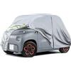 tivekeo Telo Copriauto Sostituzione per Citroen Ami/Opel Rocks-e/Electric/Fiat Topolino 2020-2024, Copertura Auto Protettiva Dell'auto, Telone Garage Impermeabile Strisce Riflettenti, Argento
