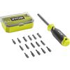 Ryobi RHSDM1701 - Set di cacciaviti misti, 17 pezzi