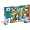 Clementoni - Puzzle per Bambini 104 Pezzi Supercolor, per Bambini 6+ Anni, Illustrazione Puffi, Idea Regalo, Made in Italy, 37,9x26,9 cm, 25037