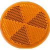 DOBPLAST Catadiottro rotondo adesivo colore arancione per rimorchi