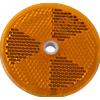 DOBPLAST Catadiottro rotondo fi 60 mm arancione con foro