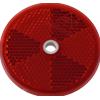 DOBPLAST Catadiottro rotondo fi 60 mm rosso con foro