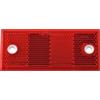DOBPLAST Catadiottro riflettente rosso con fori per rimorchi
