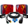 UNITRAILER Set luci: luci posteriori DOBPLAST + luci laterali a LED DOBPLAST + cablaggio MANTES 5,5m 13 PIN + connettori rapidi