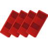 DOBPLAST Riflettori autoadesivi rossi 90x40 mm per rimorchio - set di 4