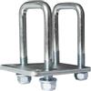 UNITRAILER Staffa di fissaggio rullo universale supporto carello porta barca