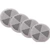 DOBPLAST Riflettori bianchi autoadesivi rotondi DOBPLAST 60 mm, set di 4 riflettori