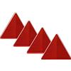 DOBPLAST Triangoli d'emergenza rossi DOBPLAST 148mm set 4x catarifrangenti