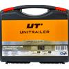 UNITRAILER Set di quattro cinghie di trasporto UNITRAILER arancioni da 4 m/25 mm/0,68 t con tenditore, in valigetta.