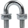 DROMET Morsetto zincato tipo B con dadi e rondelle M6 x 11 (1/8")