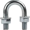 DROMET Morsetto zincato tipo B con dadi e rondelle M6 x 14 (1/4")