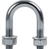 DROMET Morsetto zincato tipo B con dadi e rondelle M6 x 18 (3/8")