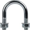 DROMET Fascetta zincata tipo B con dadi e rondelle M6 x 23 (1/2")