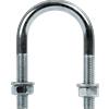DROMET Morsetto zincato tipo B con dadi e rondelle M6 x 28 (3/4")
