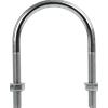 DROMET Morsetto tondo M10 con dadi e rondelle 89/143