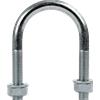 DROMET Morsetto tondo M12 con dadi e rondelle 61/110