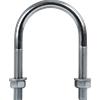 DROMET Morsetto tondo M12 con dadi e rondelle 77/138