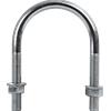 DROMET Morsetto tondo M12 con dadi e rondelle 89/143