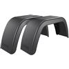 DOMAR Set di due parafanghi per rimorchio 13-14" DOMAR D20112 passaruota piatti 660/190mm