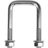 DROMET U-bolt quadrato con dadi e rondelle M12 70/42/70