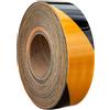 UNITRAILER NASTRO CATARIFRANGENTE 1m x 5cm NASTRO RIFLETTENTE NERO-GIALLO DI SEGNALAZIONE