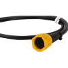 FRISTOM Spina a baionetta 6 PIN sinistra FRISTOM per rimorchio, gialla con cavo da 1 m