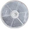 ASPÖCK Catadiottro riflettente tondo, diametro 60 mm, bianco con foro