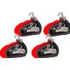 HEFFA Set di quattro cinghie di trasporto per rimorchi HEFFA CARLINE 130, cinghie di fissaggio ruote 5 m/50 mm/5 t VDI 2700