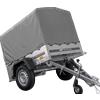 UNITRAILER Rimorchio monoasse 150x106 UNITRAILER GARDEN 150 KIPP con telaio H-800 e copertura grigia