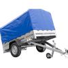 UNITRAILER Rimorchio leggero 200x125 UNITRAILER GARDEN 201 KIPP con telaio H-800 e telone blu