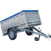 UNITRAILER Rimorchio monoasse 200x106 UNITRAILER GARDEN 200 KIPP con sponde BIS e telone blu