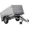 UNITRAILER Rimorchio leggero 200x106 UNITRAILER GARDEN 200 KIPP con sponde BIS