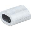 DROMET Connettore in alluminio per corde DROMET ZLA.3, manicotto per corde da 3 mm