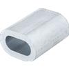 DROMET Connettore in alluminio per funi DROMET ZLA10 manicotto per funi da 10 mm