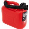 HERMON Contenitore in plastica HERMON da 5L con imbuto, rosso