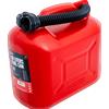 HERMON Contenitore in plastica HERMON da 10 litri con imbuto, rosso