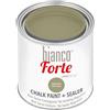 bianco Shabby Bianco Forte - Verde Oliva - (250ml) Vernice a Gesso con Finitura/Protettivo 2-in-1: Chalk Paint Super Resistente per Mobili, Pareti e Porte - Asciugatura Rapida, Interni/Esterni, Opaca