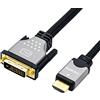 ROLINE Cavo Monitor DVI a HDMI ST-ST Dual Link Nero/Argento 1,5 m