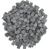 Cayway 420 Pz Mattoni in Miniatura Nero, 1:35 Quadrata Mini Modello di Mattoni per Costruzione Decorazioni, Micro Paesaggio, La Decorazione del Giardino Della Del Paesaggio DIY