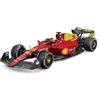 Burago Bburago Formula 1 Ferrari F1-75 Leclerc Monza 1:24 Scale Die-Cast Collectible Race Car - 75th Livery